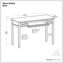 Load image into Gallery viewer, Warm Shaker - Handcrafted Desk

