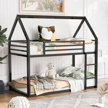 Load image into Gallery viewer, House Bunk Bed With Built In Ladder
