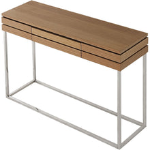 Load image into Gallery viewer, Frame Console Table And Drawers - Brown And Silver
