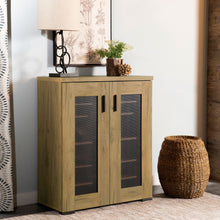 Load image into Gallery viewer, Door Accent Cabinet With Screens - Brown
