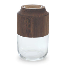 Load image into Gallery viewer, Round Table Vase With - Brown / Clear
