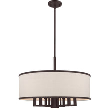 Load image into Gallery viewer, 20'' Seven Light Dimmable Chandelier With Shades - Bronze
