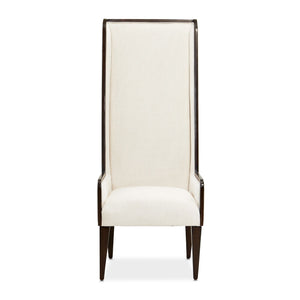 Belmont Place - Desk Chair - White / Dark Brown