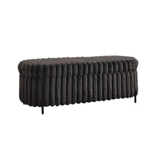 Load image into Gallery viewer, Flip Top Storage Bench With Metal Legs
