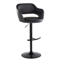 Load image into Gallery viewer, Margarite - Contemporary Adjustable Barstool With Swivel With Rounded T Footrest (Set of 2)
