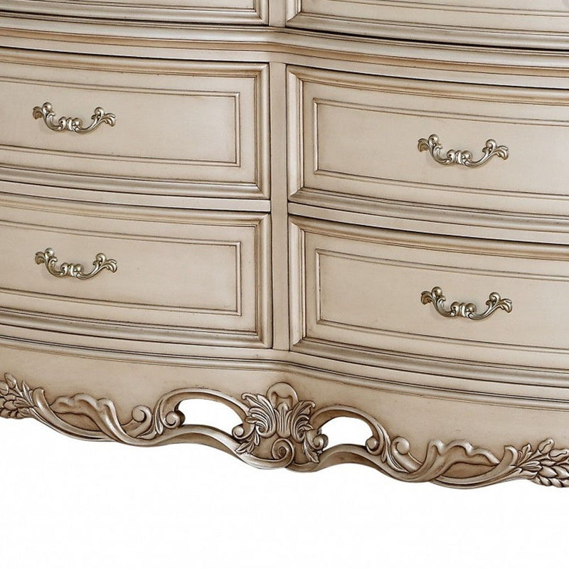 Solid Wood Double Dresser - Beige