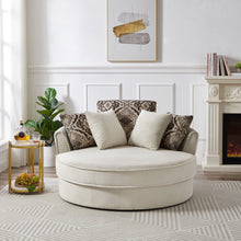 Load image into Gallery viewer, Swivel Accent Barrel Chair With 5 Movable Pillow 360 Degree Swivel Round Sofa Chair For Living Room, Bedroom, Hotel
