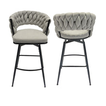 Load image into Gallery viewer, Bar Stool 360 Swivel With Back Footrest
