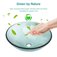 Load image into Gallery viewer, Vessel Sink With Trim, Round Bowl, Pop Up Drain (No Faucet) - Green
