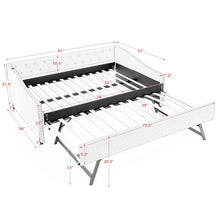 Load image into Gallery viewer, Upholstered Daybed With USB Charging &amp; Pull Out Bed
