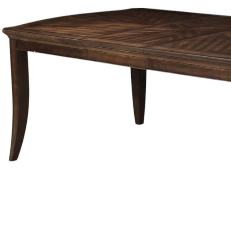 Wood Removable Leaf Extendable Dining Table - Walnut