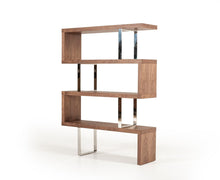 Load image into Gallery viewer, Four Tier Zig Zag Bookcase (482697) - Walnut
