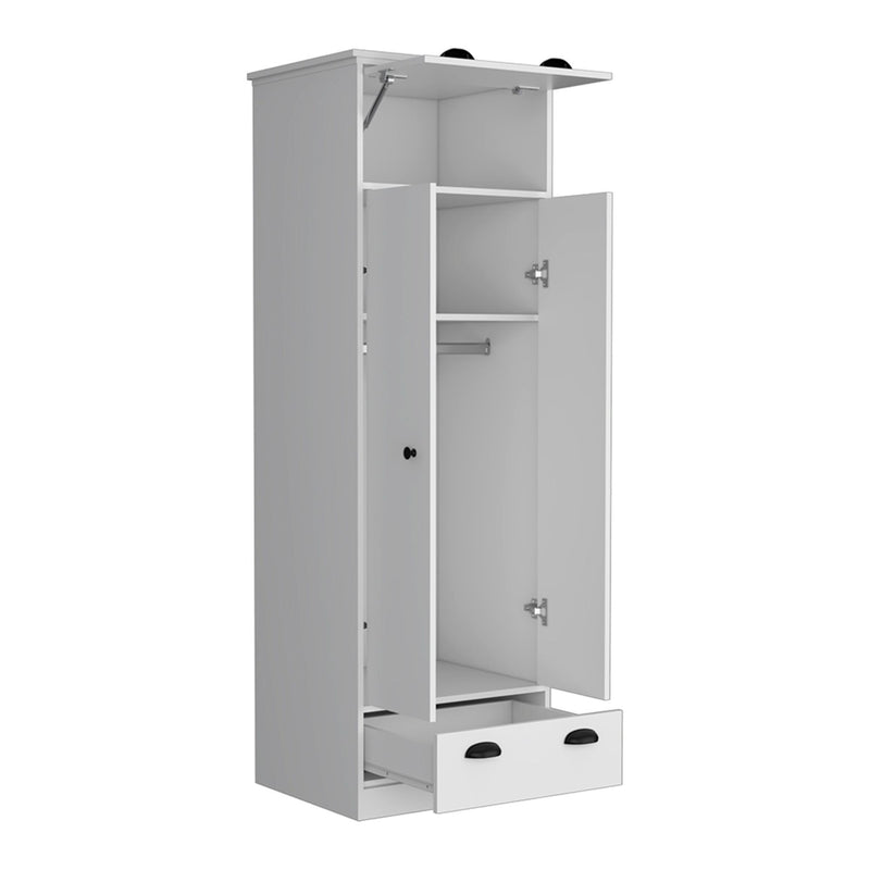 Wood Corner Accent Chest (732192) - White