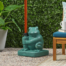 Load image into Gallery viewer, Whimsical - Frog Neptune Umbrella Base Concrete
