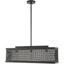 Load image into Gallery viewer, 18'' Three Light Dimmable Chandelier With Shades - Black
