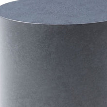 Load image into Gallery viewer, Galvanized Metal Round End Table - Antiqued Copper And Gray
