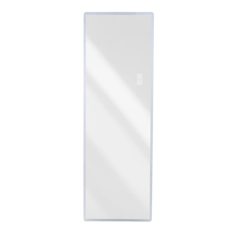 LED Full Length Mirror With Frosted Edge Lighting, 3 Color Temperatures