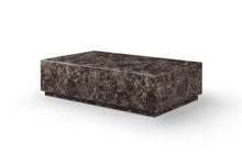 Load image into Gallery viewer, Genuine Marble Block Coffee Table - Brown
