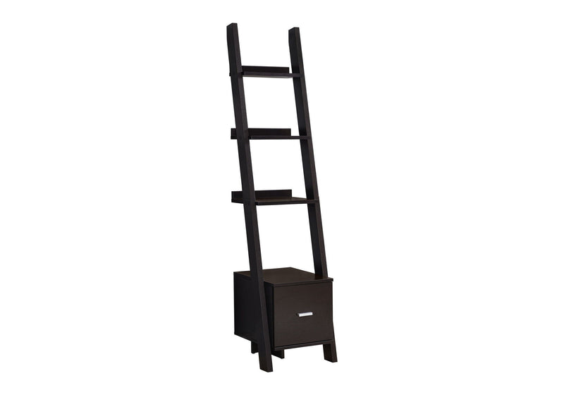Four Tier Ladder Bookcase (332947) - Brown