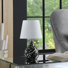Load image into Gallery viewer, Table Lamp With White Globe Shade - Black
