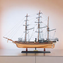 Load image into Gallery viewer, Hand Painted 1862 CSS Alabama Model Boat - Brown

