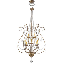 Load image into Gallery viewer, 52" Nine Light Dimmable Chandelier With Shades - Bronze
