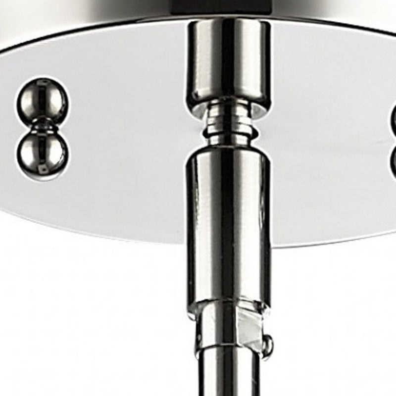 Minimalist Cylindrical Hanging Light - Silver