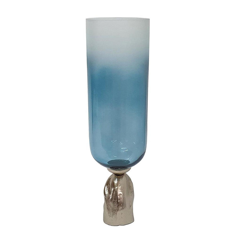 Ombre Pedestal Table Vase (565457) - Blue / Gold