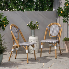 Load image into Gallery viewer, Outdoor Rattan And Aluminum French Bistro Chair Set
