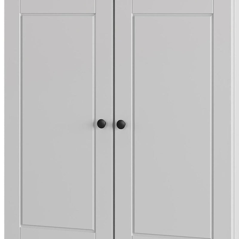 Twenty Pair Solid Woodshoe Storage Cabinet (752358) - White