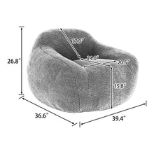 Load image into Gallery viewer, Giant Bean Bag Chair, Spacious Memory Foam With Armrests
