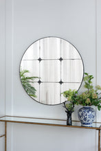 Load image into Gallery viewer, Traditional Decor Style Round Antique Glass Wall Mirror, Wall Decor For For Bathroom Entryway Console Lean Against Wall - Black
