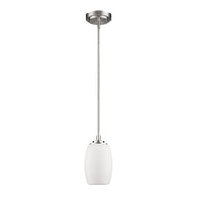 Load image into Gallery viewer, Hanging Light With Frosted Glass Shade - Silver
