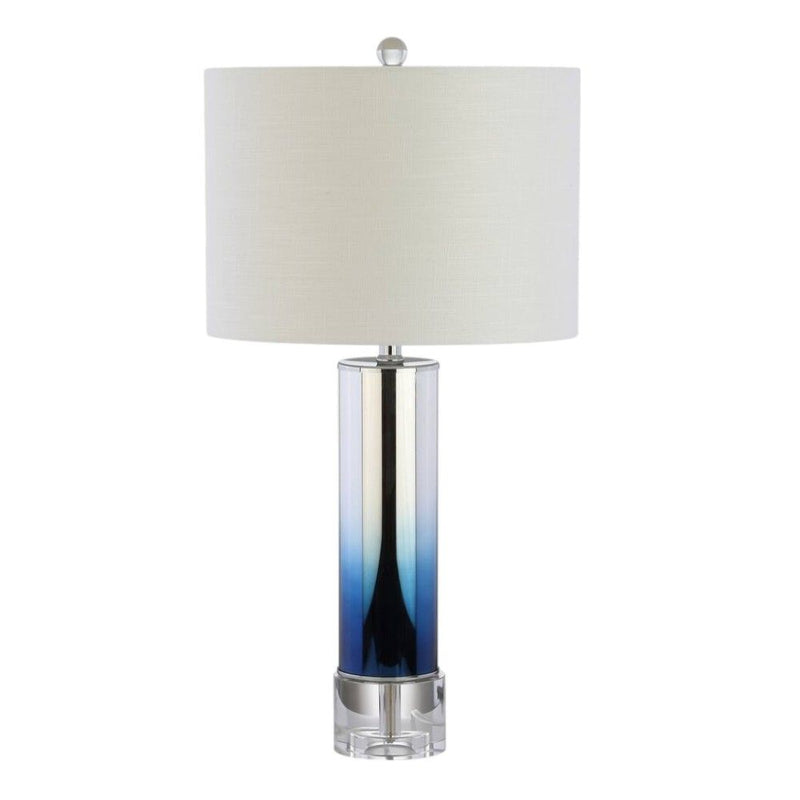 27" Novelty Table Lamp With Drum Shade - Blue