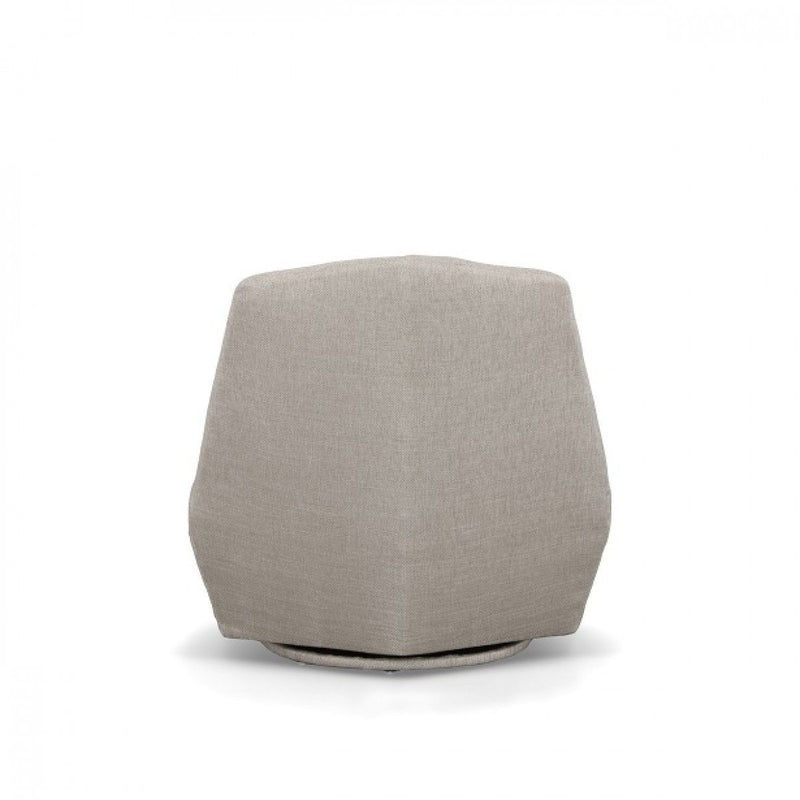 100% Polyester Solid Color Lounge Chair - Gray