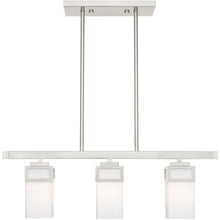 Load image into Gallery viewer, 10" Three Light Dimmable Chandelier With Shades - Nickel
