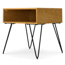 Load image into Gallery viewer, Metal Square End Table - Oak
