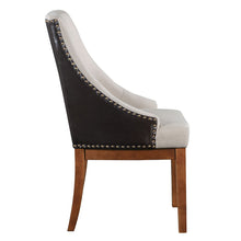 Load image into Gallery viewer, Gilsea - Fabric &amp; Synthetic Leather Side Chair (Set of 2) - Beige &amp; Brown Finish
