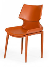 Load image into Gallery viewer, Cognac Faux Leather Wrapped Dining Chairs (Set of 2) - Terra Cotta

