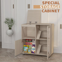 Load image into Gallery viewer, 4 Tier Hamster Cage With Acrylic Windows And Storage Cabinet
