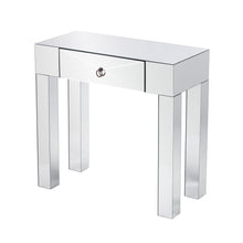 Load image into Gallery viewer, Mirrored Glass Console Table With Storage - Silver
