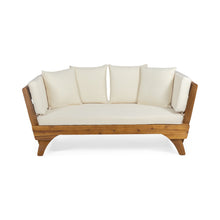 Load image into Gallery viewer, Outdoor Acacia Wood Expandable Daybed With Cushions
