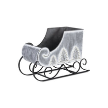 Load image into Gallery viewer, Galvanized Christmas Sleigh Tabletop Sculpture - Gray
