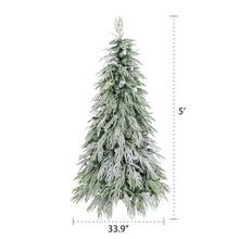 Load image into Gallery viewer, Snow Flocked Christmas Tree With LED Lights
