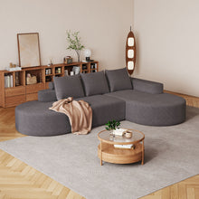 Load image into Gallery viewer, Modern Curved Sofa, L-Shaped Modular Sectional Set With 3 Pillows
