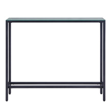 Load image into Gallery viewer, Gunmetal Mirrored Glass Console Table - Black

