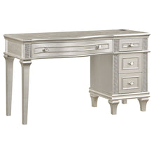 Load image into Gallery viewer, Colwood - 4 Drawer Vanity Desk With And Built In Charging - Silver Gray
