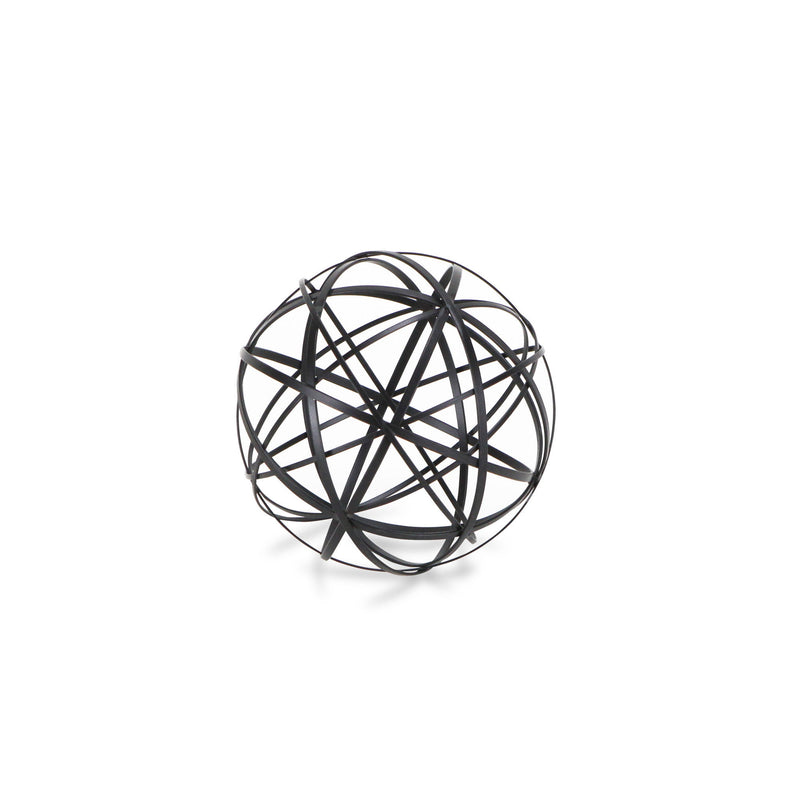 Murano Hand Painted Tabletop Sculpture - Black
