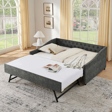 Load image into Gallery viewer, Upholstered Daybed With USB Charging &amp; Pull Out Bed
