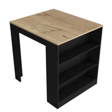 Load image into Gallery viewer, 36" Kitchen Island With Storage - Brown / Black
